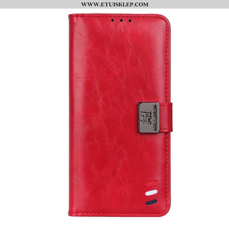 Etui Folio do Poco X4 Pro 5G Zapięcie Srebrne